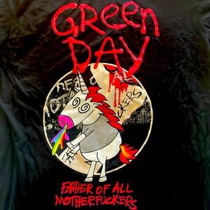 Green Day Father of All Unicorn Medium T Shirt